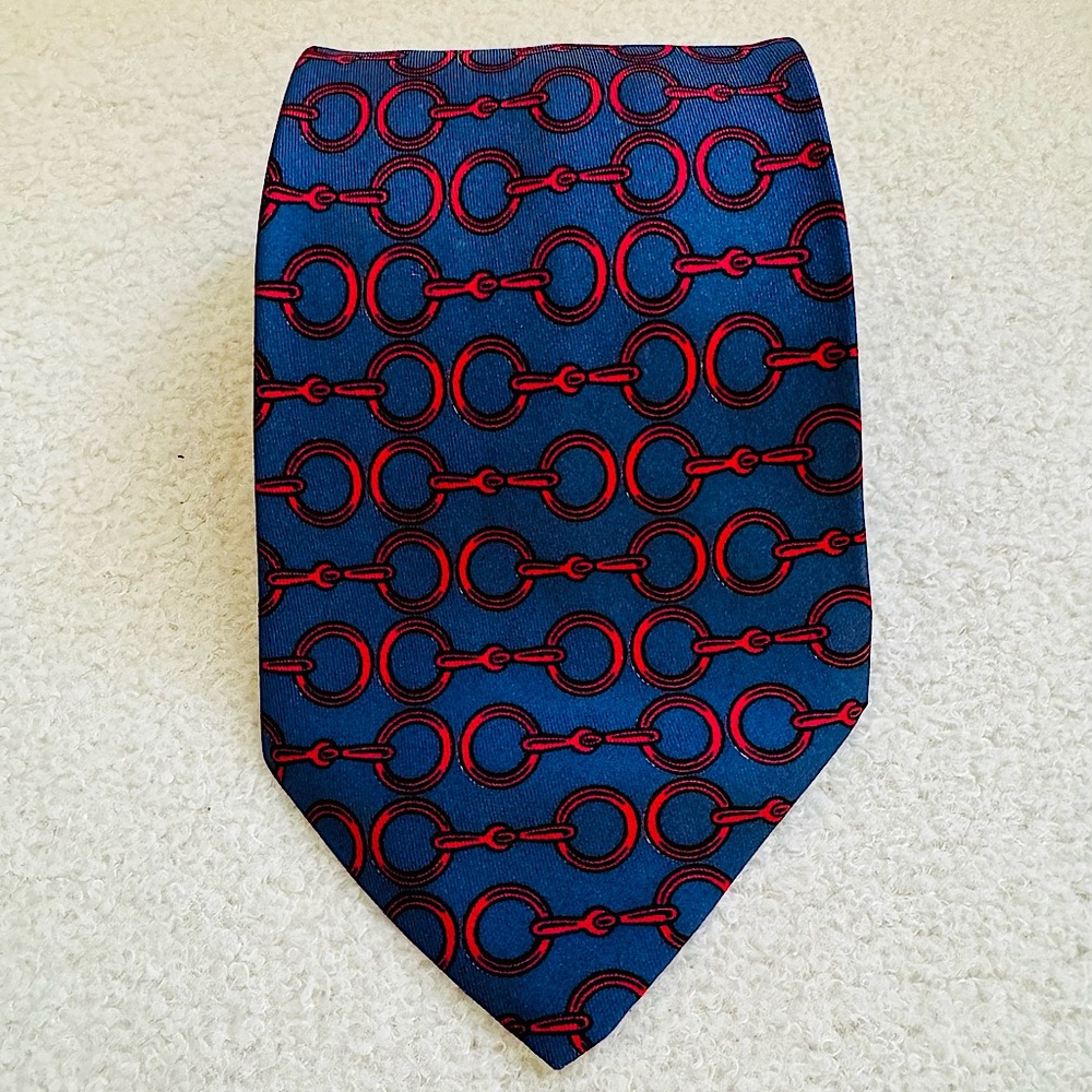 HERMÈS Vintage Silk Tie - Picture 2 of 11